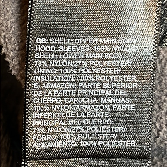 The North Face Boys Black/Gray Jacket Hoodie Warm Storm Full Zipper Size XL - Picture 10 of 11